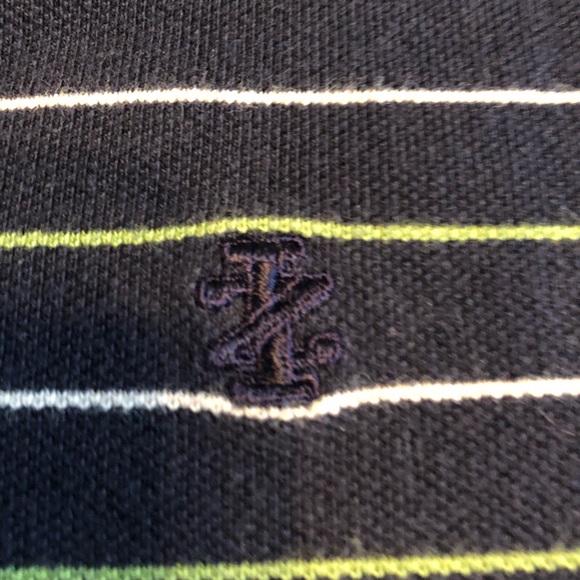 Izod Alternate Stripe Polo Shirt EUC - Picture 4 of 6